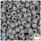 BeadTin Milky Grey Opaque 9mm Barrel Plastic Pony Beads (500pcs)
